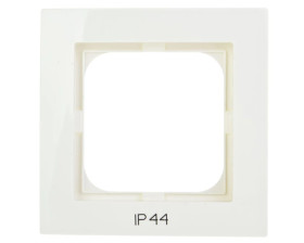 AS Ramka pojedyncza do łączników IP44 ecru RH-1G/27