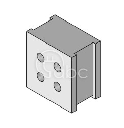 Moduł uszczelniający QT multi, QT 4/3, z otworami 4x3-3 mm, 42580