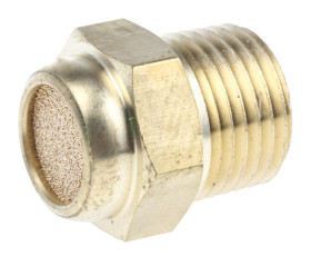 Tłumik hałasu , R 1/8 męskie Gwintowany 1/8 in Brąz spiekany SMC