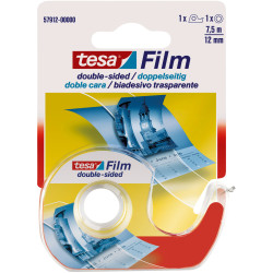 tesa&#xAE; 57912 Film Double Sided Adhesive Tape Transparent Dispenser 12mm x 7.5m