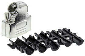 Osłona tylna D-Sub 15 -pinowe Metal Kąt Proste HARTING A