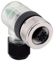 Złącze do samokonfekcjonowania M12 kątowe 4-pinowe RKCW/LED 4/7