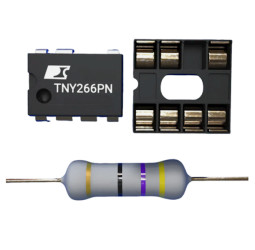 UKŁAD SCALONY TNY266 DIP + OPORNIK 47R 3W + PODSTAWKA POD UKŁAD SCALONY