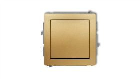 Deco Przycisk Jednobiegunowy (Jeden Klawisz, Bez Piktogramu) Złoty 29Dwp-4.1