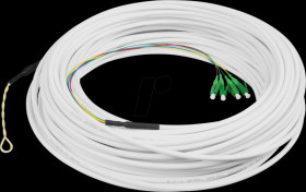 DK-3904LCA-50 FTTH drop cable, SM, 4 fiber, LC/APC G.657.A2, 50m