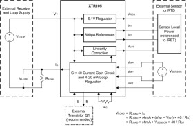 4-20mA Current Transmitter with Sensor Excitation and Linearization