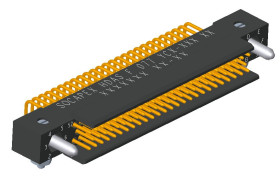 Wtyk PCB 77-pinowe raster: 1.905mm 3-rzędowe Amphenol Socapex Montaż na płytce drukowanej Męski 4.5A 750 V