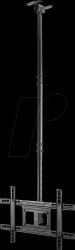 462051 TV ceiling bracket, B37" to 80", max. 50 kg, black