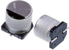 Electrolytic capacitor, 100 µF, 63 V (DC), ±20 %, SMD, Ø 10 mm, EEETG1J101UP
