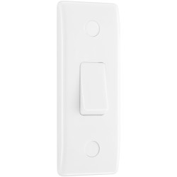 BG 847 White Nexus Moulded Architrave Single Switch, 10AX 2 Way