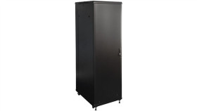 Szafa Stojąca Rack 19 42U 600X800mm Drzwi Szklane Czarna Eprado