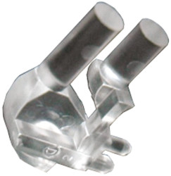 Światłowód do LED, sztywny, kątowy, dł. 17.9mm, 2-rzędowy, 2-drożny, Dialight