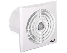 Wentylator wyciągowy fi 100 8W 102m3/h 230V IPX4 biały wył. czasowy, czujnik ruchu SILENCE WZ100R