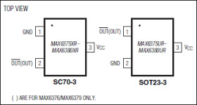 3-Pin, Ultra-Low-Power SC70/SOT23 Voltage Detectors