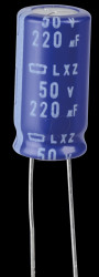 ELXZ500ETD221MJ20S Elko radial, 220 µF, 50 V, 105°, Low ESR, 10 x 20 mm, RM 5, Ammo