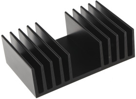 Radiator 75 x 120 x 37mm 1.2K/W Uniwersalny Prostokątny Alu