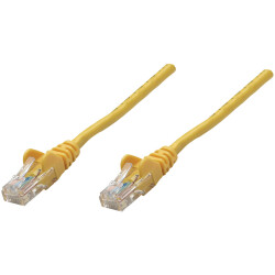 Intellinet 730808 Network Patch Cable, Cat6, 0.25m, Yellow, CCA, U/UTP, PVC, RJ
