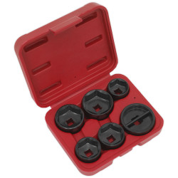 Sealey VS7103 Oil Filter Cap Wrench Set 6pc