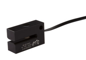 Czujnik optyczny widełki 32x18x52mm szerokość widełek 3mm 5V DC NPN NO złącze AMP 4-pinowe 0,6m OG03C612