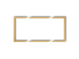 DECO Ramka wypełniająca 2 podwójna złoty 29DRW-2 KARLIK