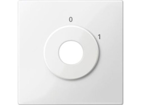 MERTEN Płytka czołowa System M wyłącznika na klucz oznaczony I/O biały polarny MTN312819 SCHNEIDER ELECTRIC