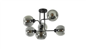 Lampa Sufitowa Nowoczesna 6Xe27 Cosmo Black