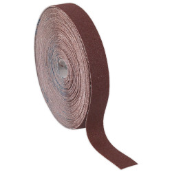 Sealey ERB2550120 Emery Roll Brown 25mm x 50mtr 120Grit