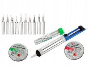 Zestaw groty 900M cyna pasta odsysacz kalafonia