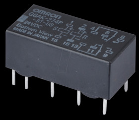 G6AK-274P-ST-US 24DC Printrelais - 2x NO/NC, 2x A, 24 V DC