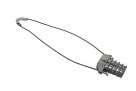 Uchwyt odciągowy do kabli z linką nośną (3-8 mm), 2.5kN, linka 320 mm