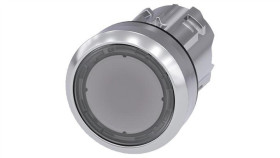 Przycisk 22 Mm, Round, Metal, Shiny, Clear, Pushbutton, Flat, Momentary...