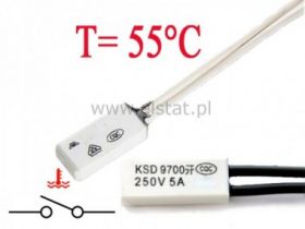 Termostat bimetaliczny NO 55C 5A/250V KSD9700