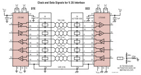 Single Supply V.35 Transceiver