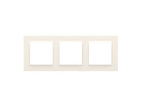 SIMON 10 Ramka 3 potrójna uniwersalna poziom i pion kremowy CR3/41 KONTAKT SIMON