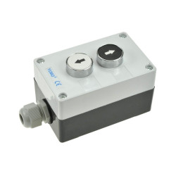 Przełącznik w obud. LAY5BP223 OFF-(ON) czarny (strzałki)