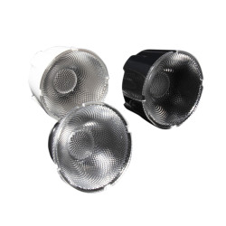 Soczewka LED Eliptyczny, kąt widzenia 26 ° Bezbarwny Metakrylan polimetylu (PMMA) Okrągły, Ledil, seria: Yasmeen 50