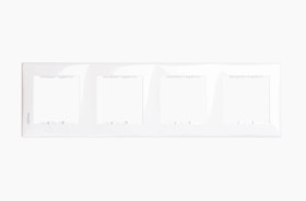 Sedna Ramka poczwórna biała pionowa SDN5802021