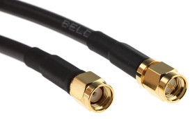 Mobilemark Kabel koncentryczny długość 1 m 50 Ω, Czarny