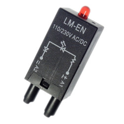 Kontrolka LED 110V-230V czerwon. do przekaźników gniazd RELPOL FINDER,dio