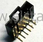 WZ 06R wtyk jednorzęd kątowy z zatrzaskiem