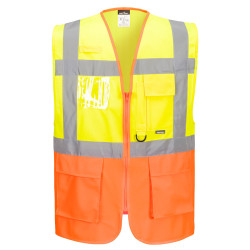 Waistcoat Contrast Yellow-Orange XLarge