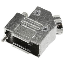 Encitech 6560-0106-11 D-Sub Housing 9 Pins Metal 45&#xB0; Silver 1pc