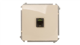 Simon Basic Gniazdo Telefoniczne Pojedyncze Rj11 Beżowe Bmtu.01/12