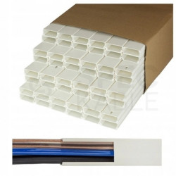 Listwa elektroinstalacyjna kanał kablowy BKK 40x16mm korytko z pokrywą KARTON=100m (50szt)