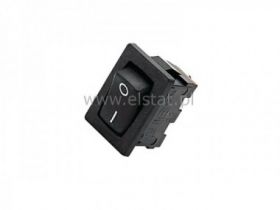 Przeł. kołys. 10A 250V ON-OFF czarny 2pin