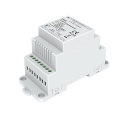1-kanałowy sterownik ściemniania 0-10V / PUSH-DIM 15A 12-48VDC DIN