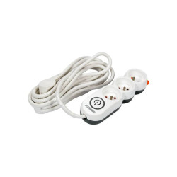 Listwa zasilająca 3 gniazda z wyłącznikiem 5m - Sthor 72352