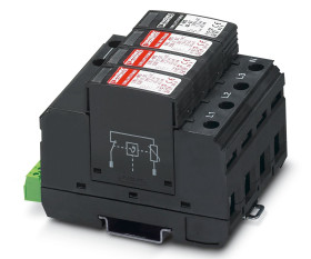 Ochrona przeciwprzepięciowa 230 V AC na szynę DIN Phoenix Contact Ogranicznik przepięć