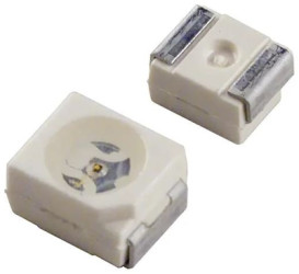 LED, SMD, PLCC-4, Ø 2.4 mm, red, 633 nm, 110 mcd to 0.18 cd, 120°, LSG T676-Z