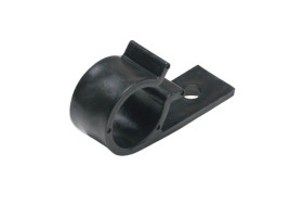 Spinka do kabli 10mm 17 x 15mm materiał: Poliacetal Czarny Zacisk w kształcie D